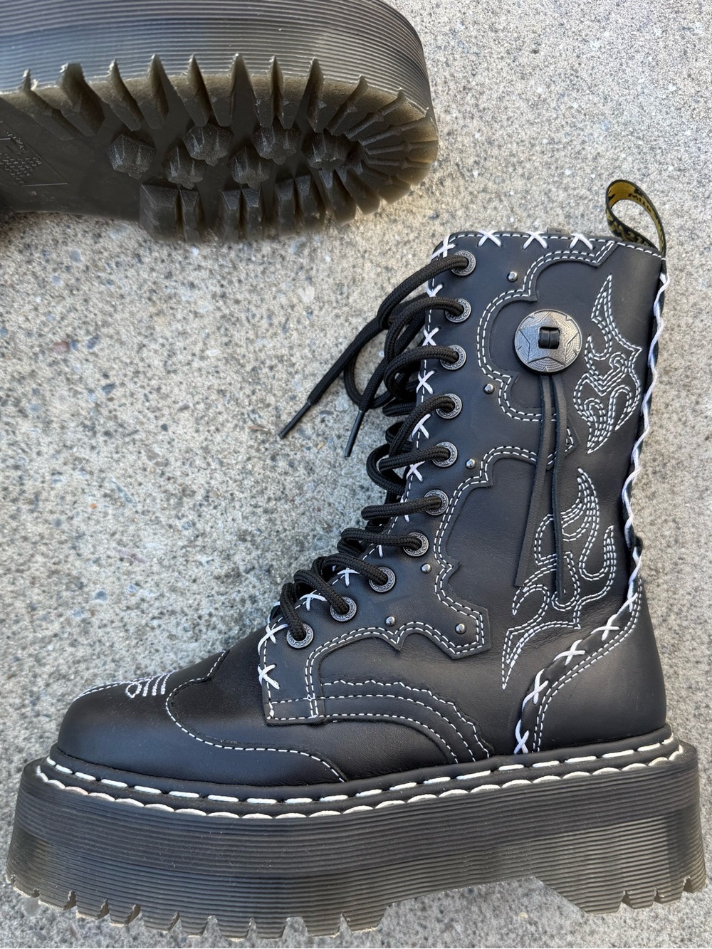 Dr. Martens Jadon Hi GA Gothic Americana Women’s Size 5 - Picture 2 of 9